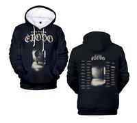 RYSXJLX Peso Pluma Exodo Tour Sudadera con capucha Unisex Casual Moda Retro Clásica Sudadera de Manga Larga, Black2, L
