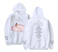 RYSXJLX Tini Stoessel Cupido Sudadera con capucha unisex casual moda retro clásica sudadera Streetwear, blanco, S
