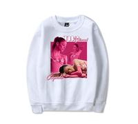RYSXJLX TINI Stoessel Cupido - Sudadera de manga larga unisex con cuello redondo, diseño retro clásico, blanco, S