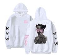 RYSXJLX Tini Stoessel Fantasi Sudadera con capucha unisex casual moda retro clásica sudadera Streetwear, blanco, XS