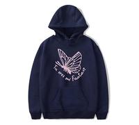 RYSXJLX Tini Stoessel Tu Eres Mi Fantasy Tour Sudadera con capucha Unisex Casual Moda Retro Clásica Manga Larga, azul marino, XS