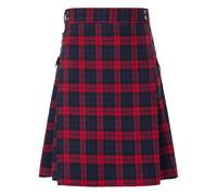 RYTEJFES Falda Escocesa para Hombre; Tartán Cuadros Elegante Falda Plisada Medieval Tradicional Faldas Faldas Escocia Gótica Escocesa Moda Kilt Gris Vintage Disfraz de Carnaval