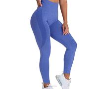RYTEJFES Leggins Damen Schwarz Leggings Tights Lang Pants Sportlich High Waisted Sport Pantyhose Stretchbar Elastisch Compression Yoga Blickdicht, azul oscuro, M