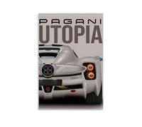 RYTRHNCV Pagani Utopia - Póster estético de auto deportivo de Utopía, impresión artística para pared, decoración del hogar, dormitorio, sala de estar, 50 x 75 cm, estilo sin marco