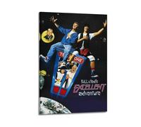 RYTWQRWE Bill & Ted's - Póster estético de aventura para pared, lienzo vintage, pintura decorativa para sala de estar, dormitorio, 40 x 60 cm, estilo marco