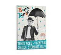 RYTWQRWE Buster Keaton - Póster estético de pared para decoración de pared, lienzo vintage, póster decorativo para sala de estar, dormitorio, 60 x 90 cm, estilo marco