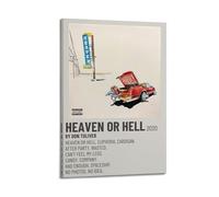 RYTWQRWE Póster estético de Don Toliver Heaven or Hell para decoración de pared, lienzo vintage, pintura decorativa para sala de estar, dormitorio, 50 x 75 cm, estilo marco