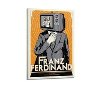 RYTWQRWE Póster estético de Franz Ferdinand para decoración de pared, lienzo vintage, pintura decorativa para sala de estar, dormitorio, 60 x 90 cm, estilo marco