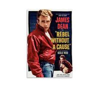 RYTWQRWE Póster estético de James Dean para decoración de pared, lienzo vintage, póster decorativo para sala de estar, dormitorio, 40 x 60 cm, estilo sin marco