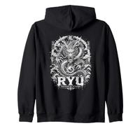 Ryu Dragon of Storms Mito del dragón japonés Sudadera con Capucha