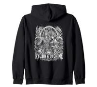 Ryujin Y Otohime Palacio Bajo Olas Leyenda Sudadera con Capucha