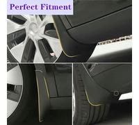 RYUNMP 4 Guardabarros Delanteros y Traseros de Goma para Suzuki Jimny HJ BJ64 BJ74 2019-2025, Color Rojo