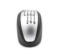 RYUNMP Perilla de Cambio Manual de 6 velocidades de PU para Renault Laguna MK3 2007-2014, Palanca de Cambios de Cuero con Bola de Mano.