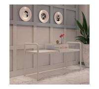 RYUQW3RE Bancos para terraza Banco de Descanso for Gimnasio, Parque al Aire Libre, Silla de Hierro Forjado for cafetería o Centro Comercial(White)