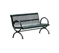 RYUQW3RE Bancos para terraza Banco de jardín de Metal Calado con Patas de Silla de Aluminio Fundido for Parque al Aire Libre(M)