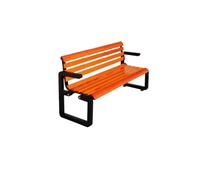 RYUQW3RE Bancos para terraza Banco de Parque de Hierro Forjado - Banco de jardín con Respaldo Soldado for Exteriores(L)