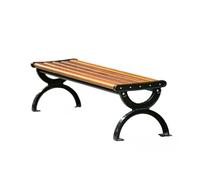 RYUQW3RE Bancos para terraza Banco de Parque Exterior de Aluminio sin Respaldo for Ocio(180cm)