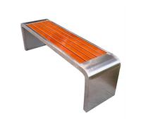 RYUQW3RE Bancos para terraza Silla de Parque de Acero Inoxidable, Bancos for Exteriores, Bancos, Patios, Ocio comunitario(220cm)
