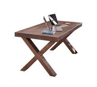 RYUQW3RE Escritorio de computadora Escritorio de Madera Maciza, Mesa de Estudio rústica, Estilo Moderno y Sencillo, Ideal for Comer, estudiar y Escribir.(120cm)