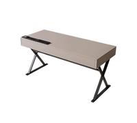RYUQW3RE Escritorio de computadora Escritorio for computadora portátil, Mesa de Escritura, Estilo Moderno y Simple, Escritorio de Madera Maciza con enchufes.(120cm)