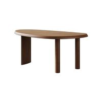 RYUQW3RE Escritorio de computadora Escritorio for portátil de Madera Irregular con 3 Patas, Mesa de Escritura Moderna con Forma de Mango, estación de Trabajo for Oficina en casa.(120cm)
