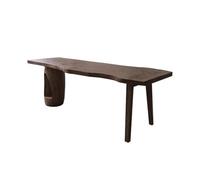 RYUQW3RE Escritorio de computadora Escritorio Rectangular de Madera de Fresno, Mesa de Trabajo, Mesa de conferencias de Madera Maciza Oscura y espaciosa, Mesa de Comedor(200cm)