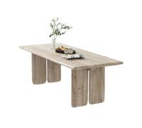 RYUQW3RE Escritorio de computadora Escritorio Rectangular Minimalista Moderno, Mesa de Comedor nórdica de Madera Maciza, Mesa de conferencias Larga.(200cm)