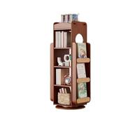RYUQW3RE Estante para Libros Estantería giratoria de pie, con Estante Organizador Giratorio de Acero Inoxidable, Estante de Almacenamiento Multicapa de Cuatro Lados for Oficina en casa