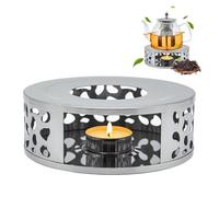 Ryvera Calientaplatos de acero inoxidable para tetera, calentador de té de acero inoxidable, calentador de té, calentador de té, calentador de café, calentador de café, calentador de té de acero