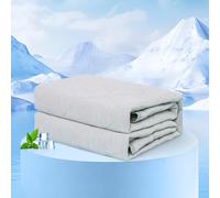 Rywell Manta Fria para Perros 80x112cm, Impermeable Manta Refrescante Perro,Alfombrilla Refrescante para Perros de Doble Cara, No Tóxica y Lavable (Gris)