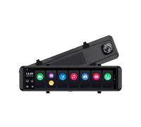 RYWRLQRA Android 10,0 12 Pulgadas Espejo retrovisor for Coche ADAS FHD grabadora automática navegación GPS cámara de salpicadero Espejo retrovisor Coche DVR