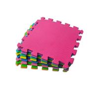 RYZAN Alfombrillas de espuma entrelazadas de 30 x 30 x 1 cm (paquete de 18) - Azulejos de rompecabezas de EVA suave para gimnasio, juegos de niños, guardería - Suelo protector antideslizante para el
