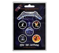 RZ Metallica - Juego de 5 chapas azules