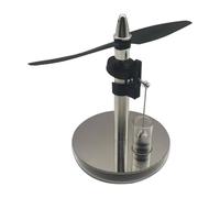 RZARDFLAMR Modelo de motor Stirling de dos hojas, alimentado por calor a baja temperatura sin electricidad, pantalla física de escritorio para adultos, decoración de oficina y educación científica