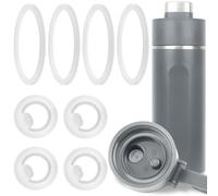 RZCOMP 8 juntas de repuesto para tapa de botella de agua compatibles con Ninja thirsti de 24 onzas (4 anillos de sellado + 4 tapones de sellado)