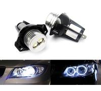 RZG 2 faros LED de ojo de ángel, anillo de halo, luz diurna, DRL, Canbus, blanco para E90 E91 Serie 3