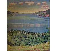 RZHRHJES Abstracto Cuadro Pintura Sobre Lienzo Pared Arte Cuadro El lago de Thun de Ferdinand Hodler para Decoración de Paredes 60x90cm