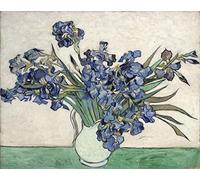 RZHRHJES Abstracto Cuadro Pintura Sobre Lienzo Pared Arte Cuadro Jarrón con lirios de Vincent Van Gogh para Decoración de Paredes 60x90cm