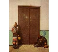 RZHRHJES Abstracto Cuadro Pintura Sobre Lienzo Pared Arte Cuadro la puerta del mausoleo de Timur Gur Emir por Vasily Vereshchagin para Decoración de Paredes 60x90cm