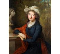 RZHRHJES Abstracto Cuadro Pintura Sobre Lienzo Pared Arte Cuadro Retrato de la princesa Elzbieta Izabela Lubomirska por Louise Elisabeth Vigée Le Brun para Decoración de Paredes 60x90cm