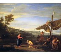 RZHRHJES Clásicas Poster Pintura Impresión Pintura de Lienzo Nórdico La Vocación de San Pedro de Philippe De Champaigne para la Decoración del Hogar del Dormitorio 60x90cm