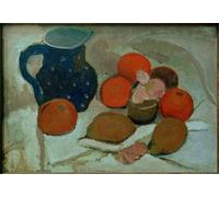 RZHRHJES Clásicas Poster Pintura Impresión Pintura de Lienzo Nórdico Naturaleza muerta con jarra manchada II de Paula Modersohn Becker para la Decoración del Hogar del Dormitorio 60x90cm