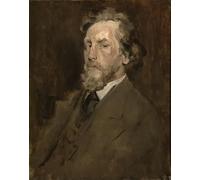 RZHRHJES Clásicas Poster Pintura Impresión Pintura de Lienzo Nórdico Retrato de un hombre de William Merritt Cahes para la Decoración del Hogar del Dormitorio 60x90cm