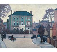 RZHRHJES Cuadro Sobre Lienzo Impresión en Lienzo Cuadro de pared la casa verde St John's Wood de Robert Polhill Bevan para Decoraciones del Hogar 60x90cm