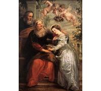 RZHRHJES Cuadro Sobre Lienzo Impresión en Lienzo Cuadro de pared La Educación de la Virgen de Peter Paul Rubens para Decoraciones del Hogar 60x90cm