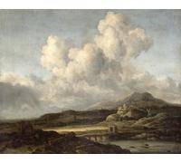 RZHRHJES Cuadro Sobre Lienzo Impresión en Lienzo Cuadro de pared Paisaje soleado de Jacob Van Ruisdael para Decoraciones del Hogar 60x90cm