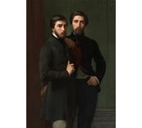 RZHRHJES Cuadro Sobre Lienzo Impresión en Lienzo Cuadro de pared René charles Dassy y su hermano Jean baptiste claude amédé Dassy por Hippolyte Flandrin para Decoraciones del Hogar 60x90cm