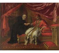 RZHRHJES Cuadro Sobre Lienzo Impresión en Lienzo Cuadro de pared San Filippo Neri curando al Papa Clemente VIII por Pietro Da Cortona para Decoraciones del Hogar 60x90cm