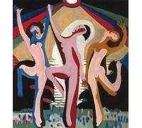 RZHRHJES Cuadro Sobre Lienzo Impresión en Lienzo Cuadro de pared Sonntag en Den Alpen de Ernst Ludwig Kirchner para Decoraciones del Hogar 60x90cm