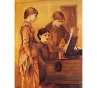 RZHRHJES Decorativos Cuadro en Lienzo Clásicas Poster Cuadro Pintura Grupo de retratos de la familia del artista Lady Burne para Decoraciones del Hogar 60x90cm